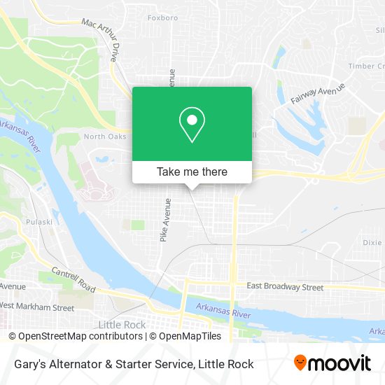 Mapa de Gary's Alternator & Starter Service