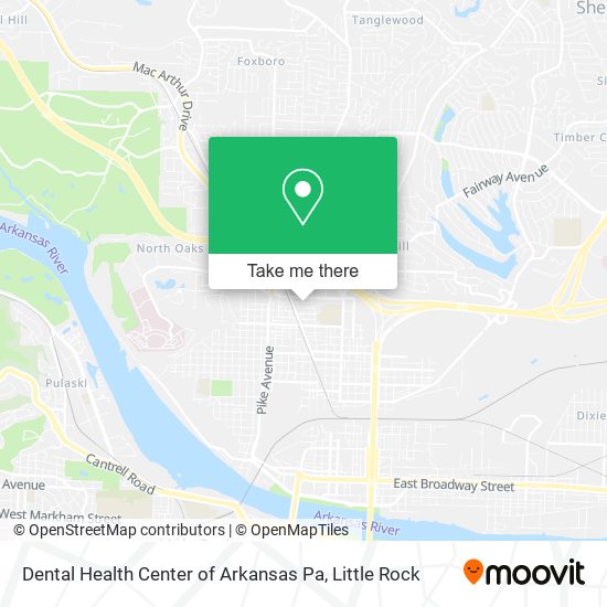 Dental Health Center of Arkansas Pa map