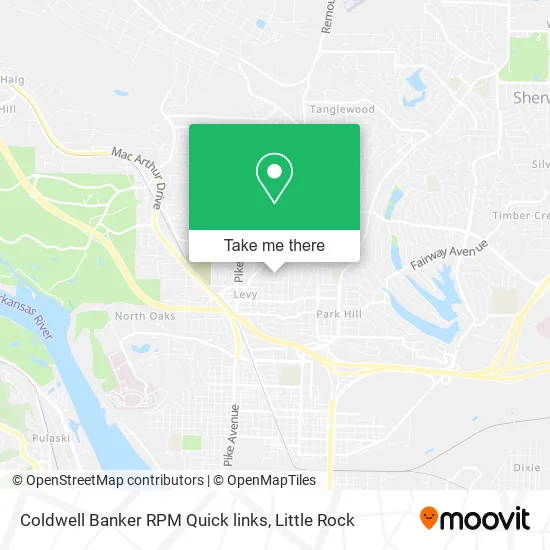 Coldwell Banker RPM Quick links map