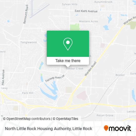 North Little Rock Housing Authority map