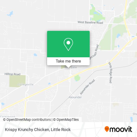 Krispy Krunchy Chicken map