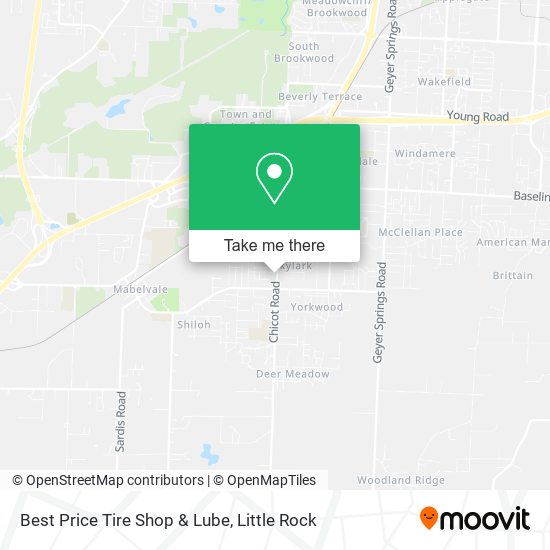 Best Price Tire Shop & Lube map