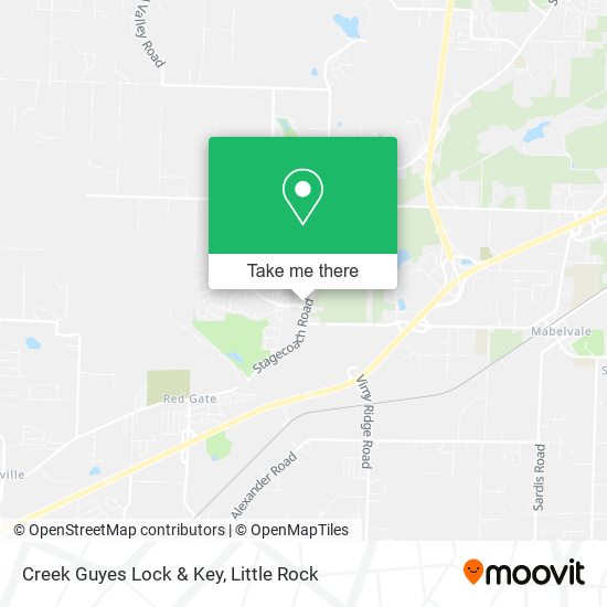 Creek Guyes Lock & Key map
