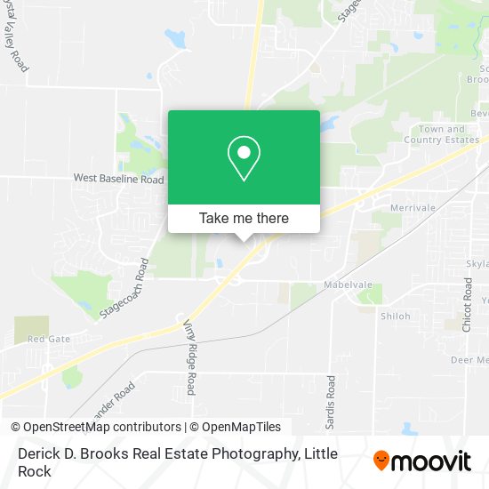 Derick D. Brooks Real Estate Photography map