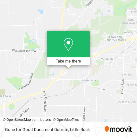 Gone for Good Document Dstrctn map