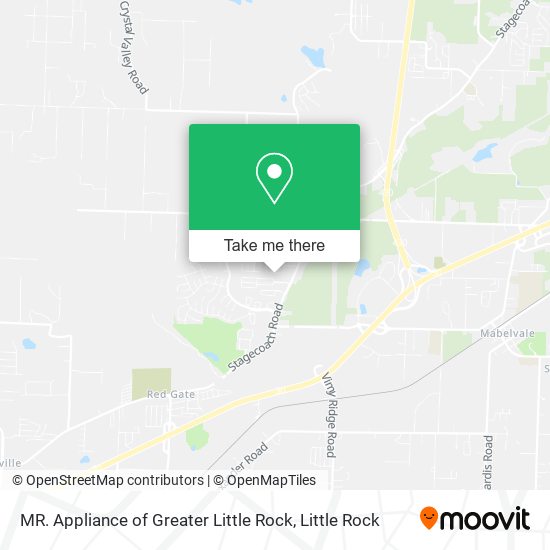 MR. Appliance of Greater Little Rock map