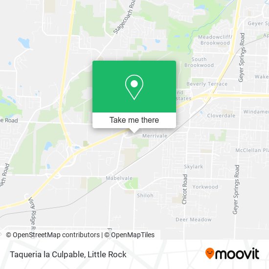 Taqueria la Culpable map