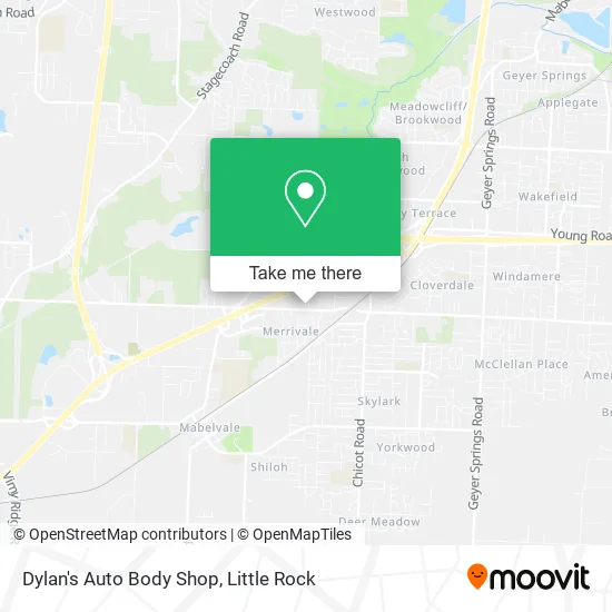 Dylan's Auto Body Shop map