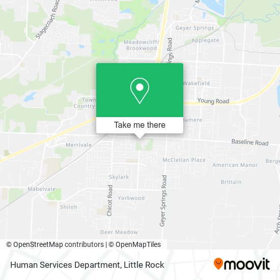 Mapa de Human Services Department