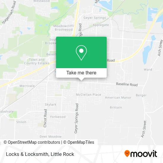 Locks & Locksmith map