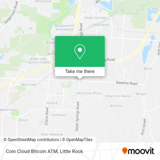 Coin Cloud Bitcoin ATM map