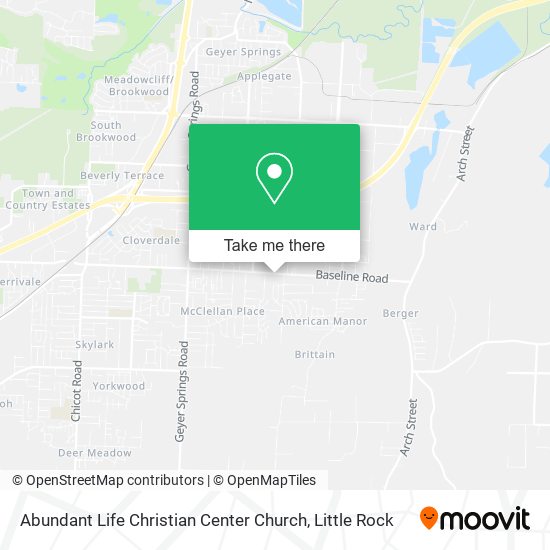 Mapa de Abundant Life Christian Center Church