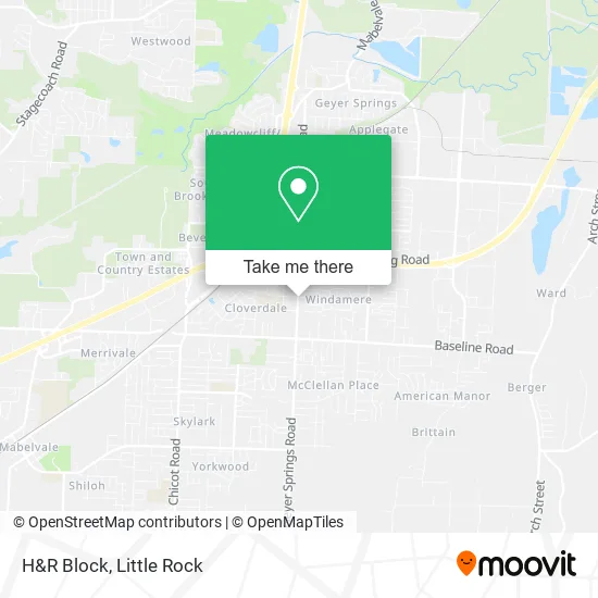 H&R Block map