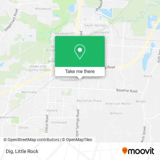 Dig map