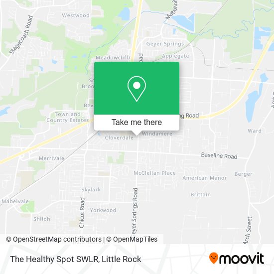 The Healthy Spot SWLR map