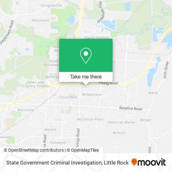 Mapa de State Government Criminal Investigation