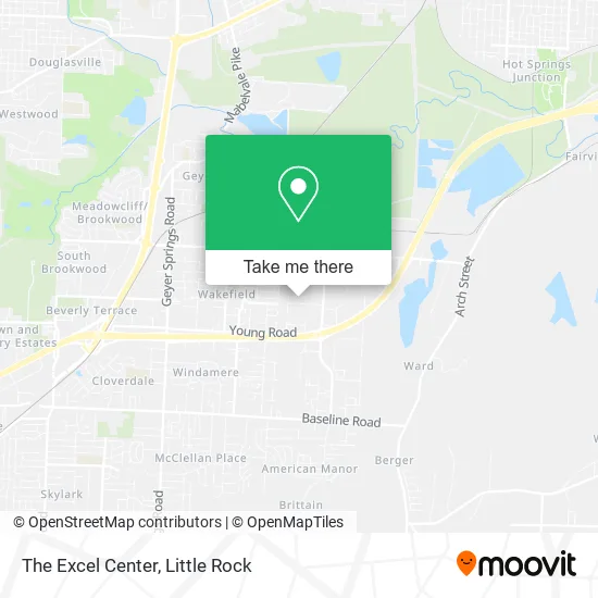 The Excel Center map