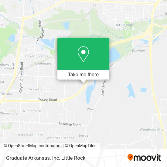 Graduate Arkansas, Inc map