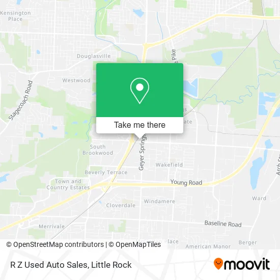 R Z Used Auto Sales map