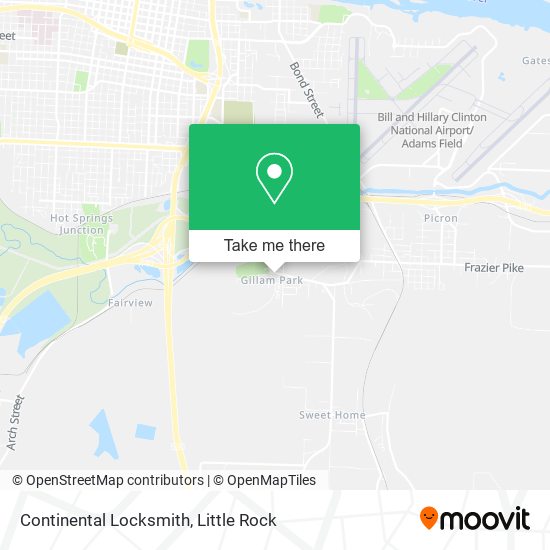 Mapa de Continental Locksmith