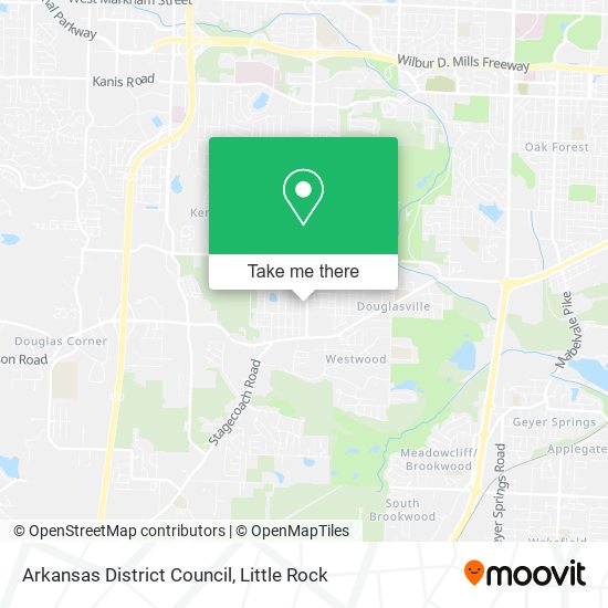 Mapa de Arkansas District Council