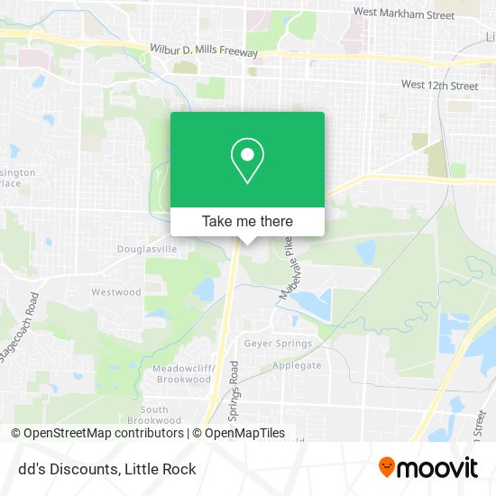 Mapa de dd's Discounts