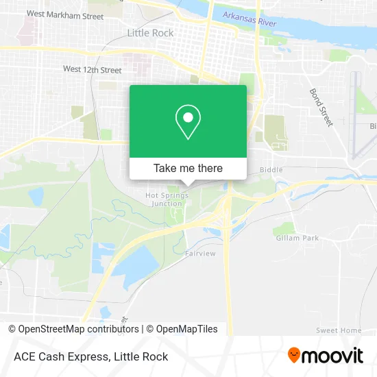 ACE Cash Express map