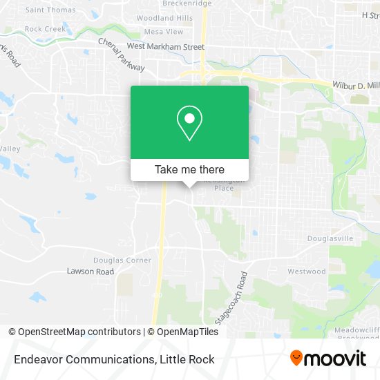 Endeavor Communications map