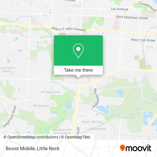 Mapa de Boost Mobile
