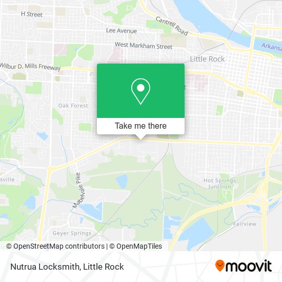 Nutrua Locksmith map