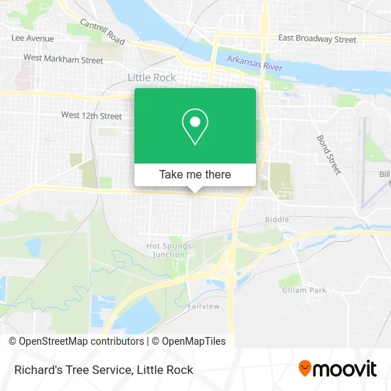 Richard's Tree Service map