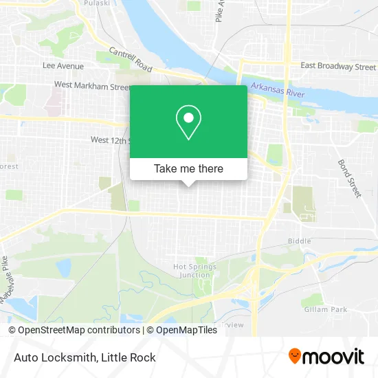 Auto Locksmith map