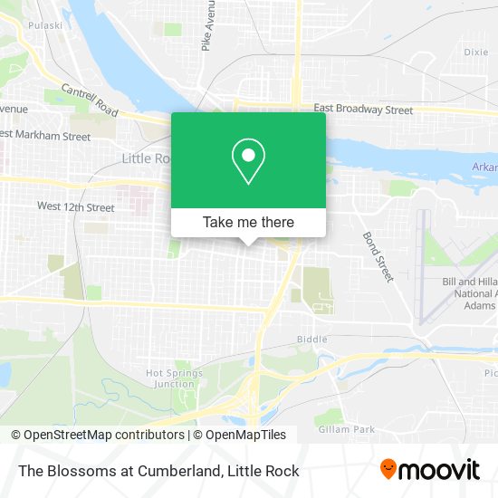 The Blossoms at Cumberland map