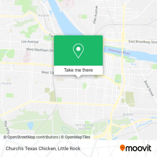 Church's Texas Chicken map