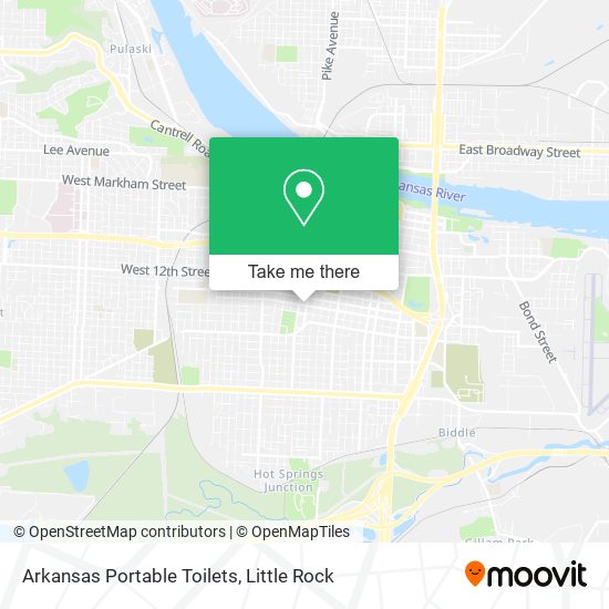 Arkansas Portable Toilets map
