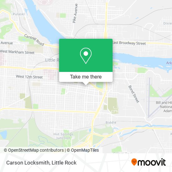 Mapa de Carson Locksmith