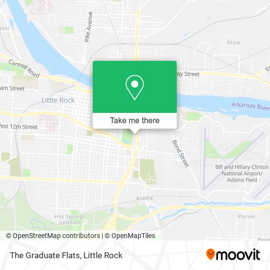 The Graduate Flats map