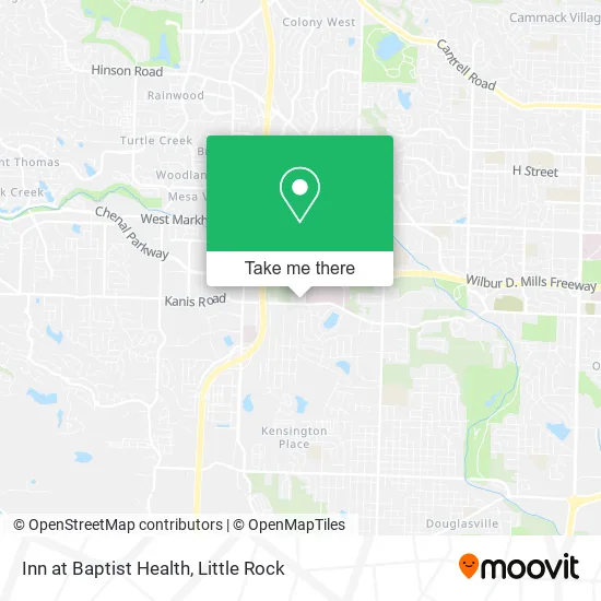Inn at Baptist Health map