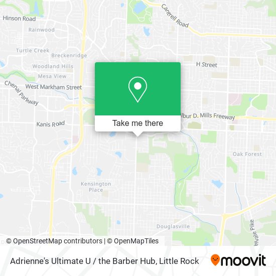 Mapa de Adrienne's Ultimate U / the Barber Hub