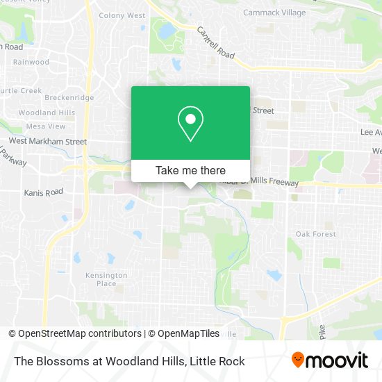 The Blossoms at Woodland Hills map