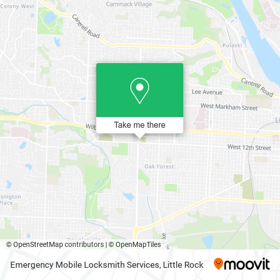 Emergency Mobile Locksmith Services map