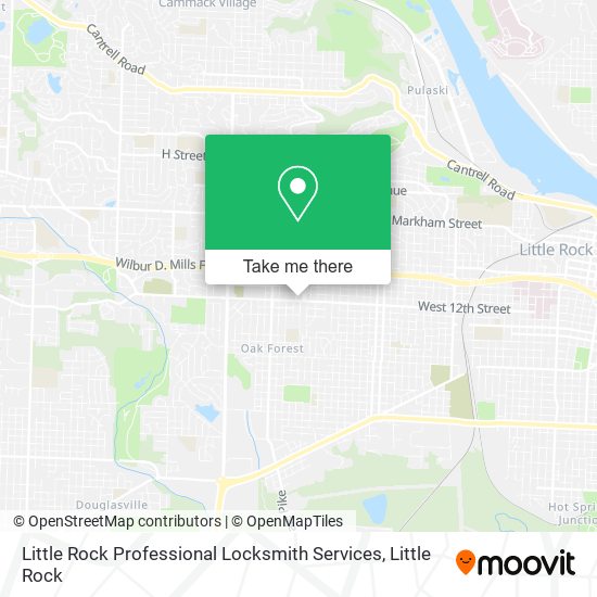 Mapa de Little Rock Professional Locksmith Services