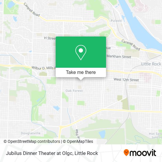 Mapa de Jubilus Dinner Theater at Olgc