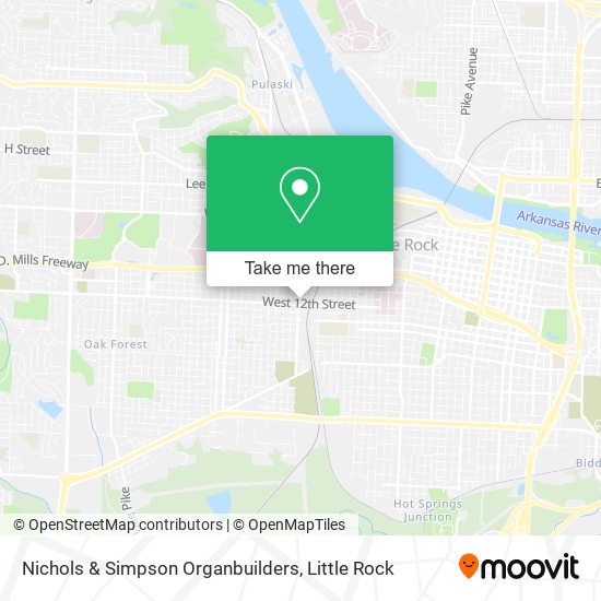 Nichols & Simpson Organbuilders map