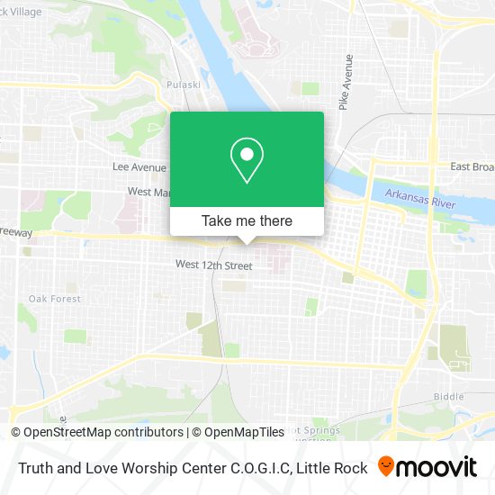 Truth and Love Worship Center C.O.G.I.C map