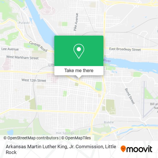 Arkansas Martin Luther King, Jr. Commission map