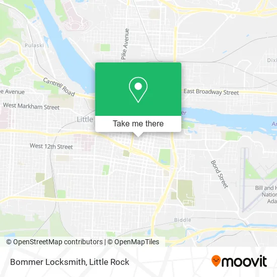 Bommer Locksmith map