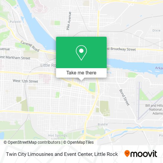 Twin City Limousines and Event Center map
