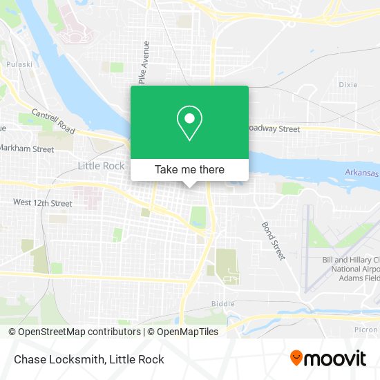 Chase Locksmith map