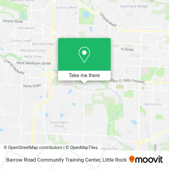 Barrow Road Community Training Center map